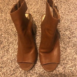 Madden Girl Brown Block Wedge Heel